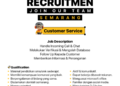 Lowongan Kerja Customer Service - Sabila Shuttle - Kota Semarang - Lulusan SMA SMK - Pengalaman 1-2 Tahun DibutuhkanCustomer Service
Sabila Shuttle
SMA/SMK
1-2 Tahun
Kota Semarang